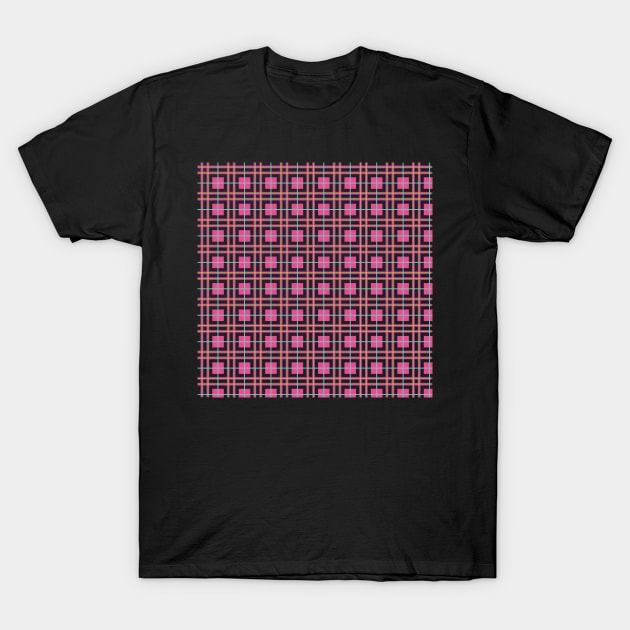 Pack a Punch Pink Tartan T-Shirt by GeriJudd